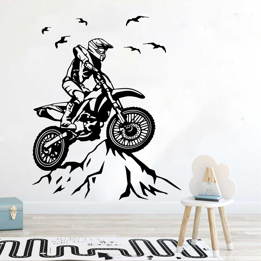 Dirt Bike Mountain Wall Sticke - Mountain Biking Europe 评论和价格