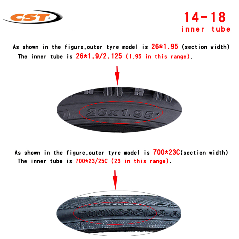 CST 20 inches bicycle Inner 20 - Mountain Biking Tube 评论和价格